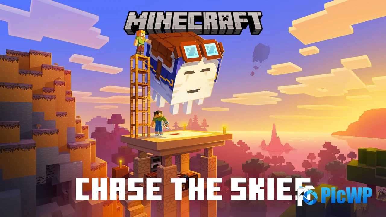 Minecraft Chase the Skies Video Game 4K PC Wallpaper