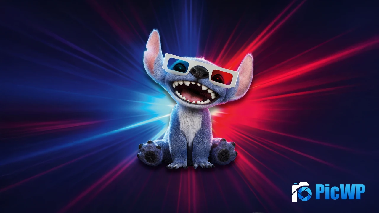 Liloamp Stitch 3D 4K PC Wallpaper