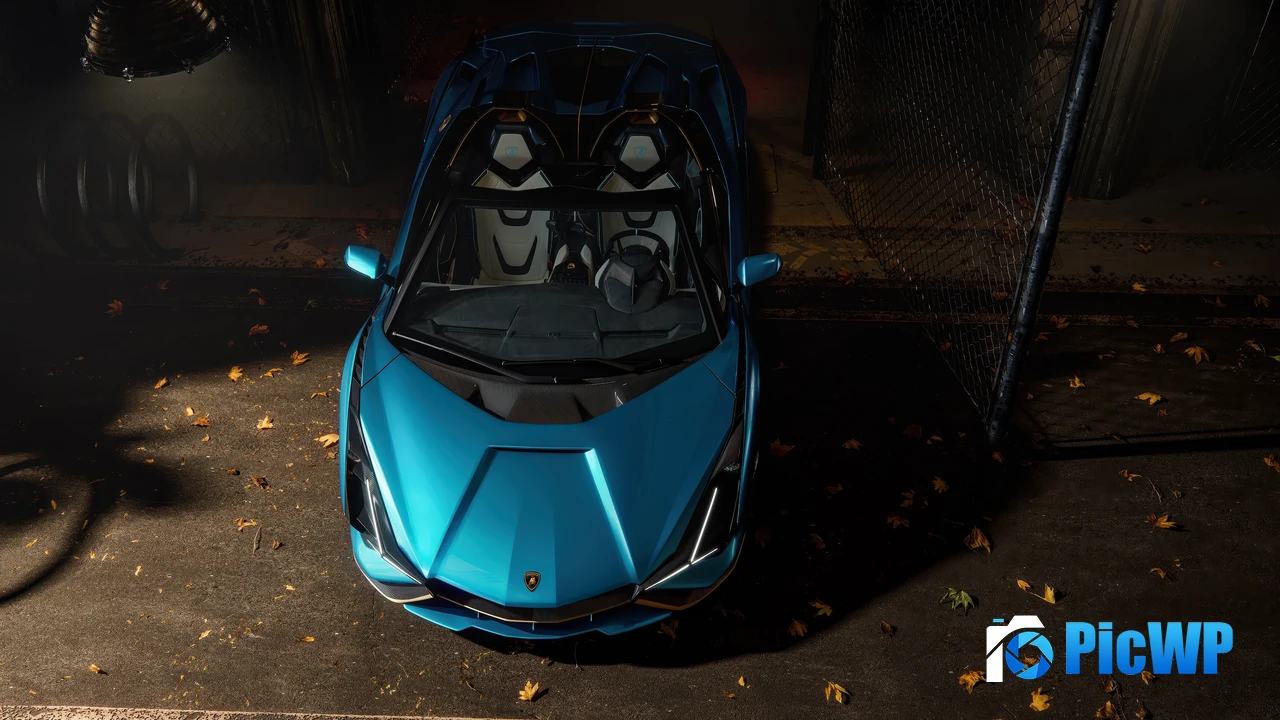 Lamborghini Sián Roadster Hybrid sports car 4K PC Wallpaper