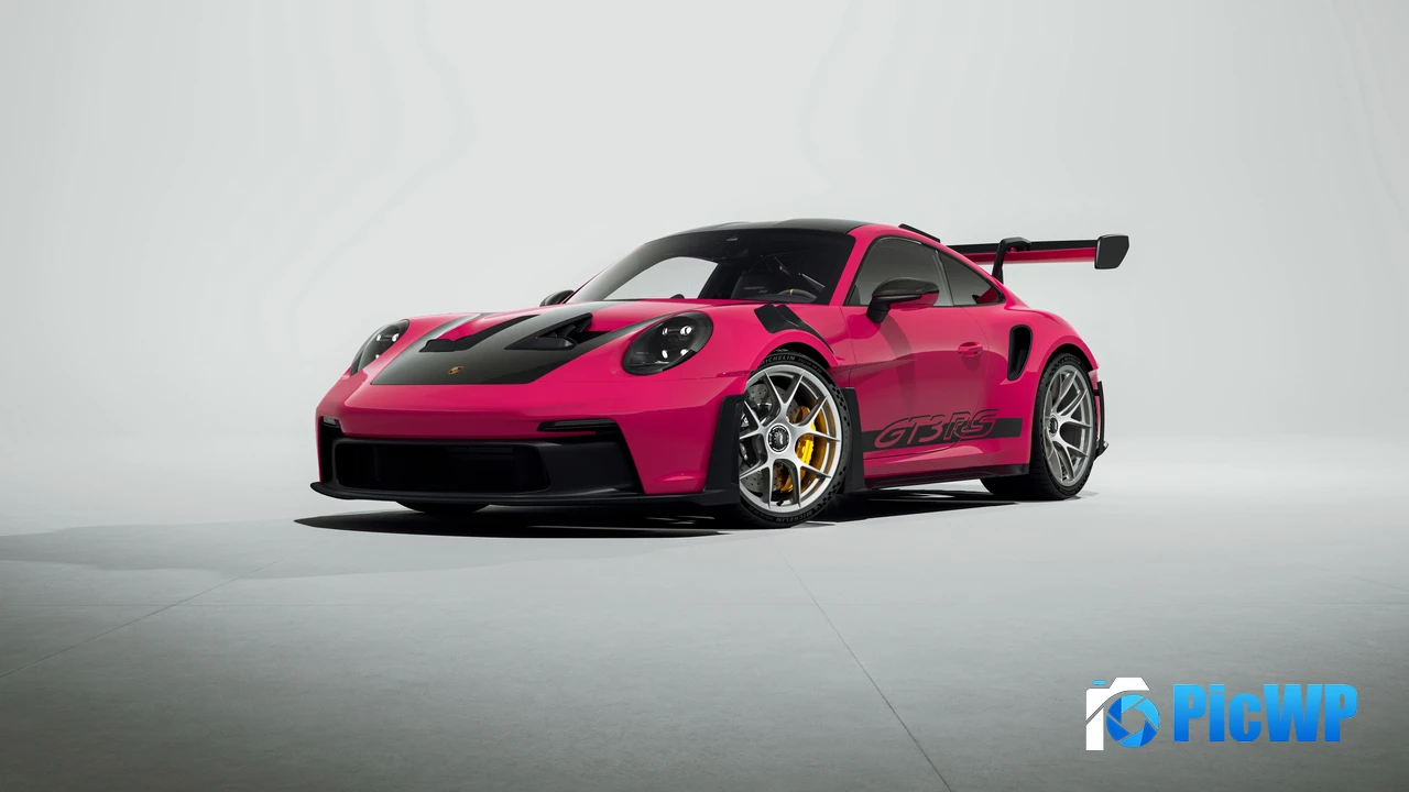 Porsche 911 GT3 RS Pink 4K PC Wallpaper