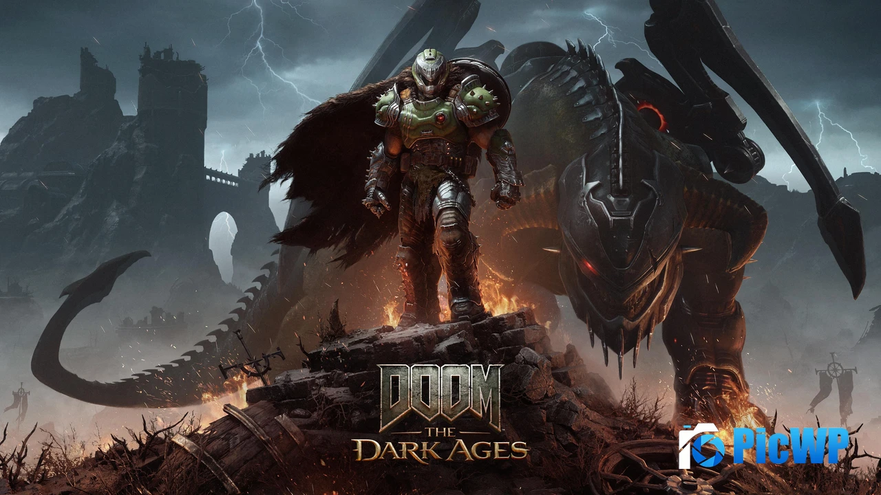 DOOM: The Dark Ages Cover Art 4K PC Wallpaper