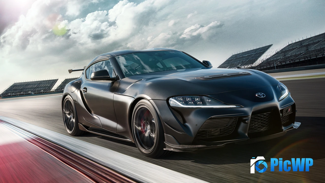Toyota GR Supra A90 Race track 4K PC Wallpaper