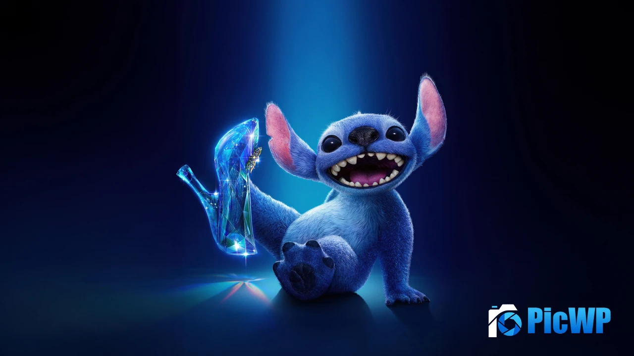 Liloamp Stitch Cinderella 4K PC Wallpaper