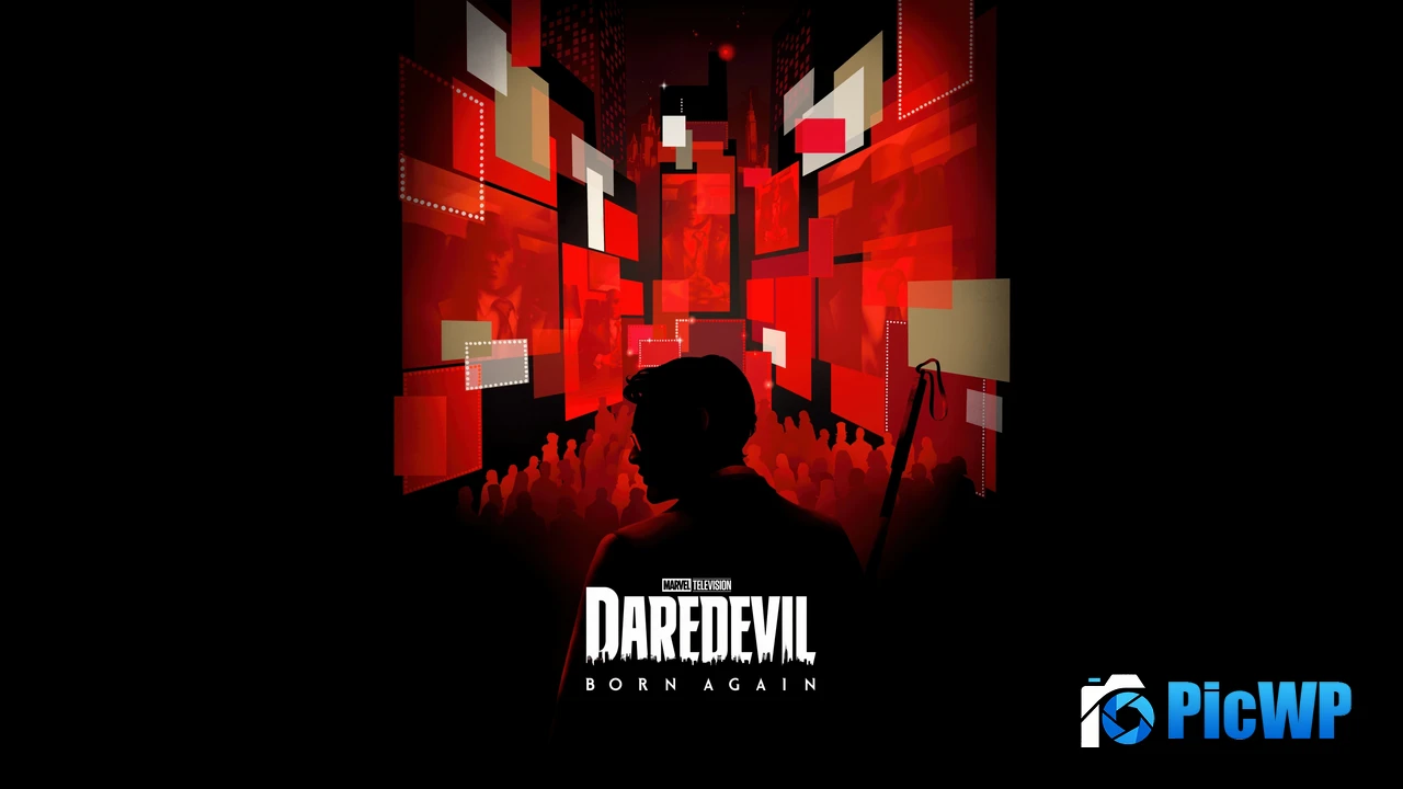 Daredevil: Born Again Dark aesthetic 4K PC Wallpaper