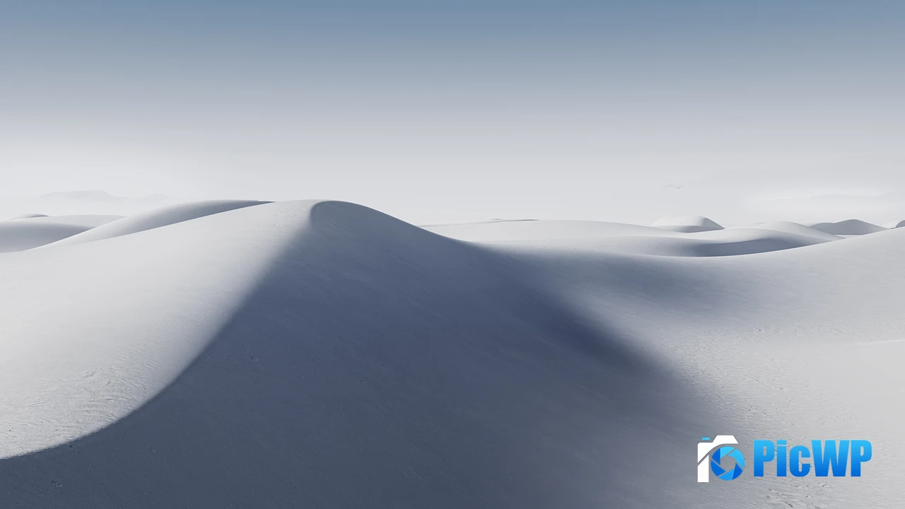 Sand Dunes White aesthetic 4K PC Wallpaper