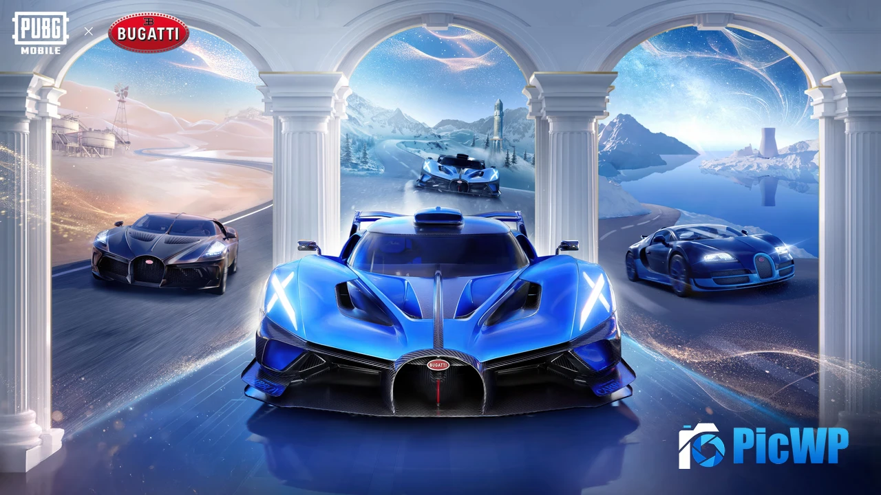 PUBG MOBILE x Bugatti 2025 4K PC Wallpaper