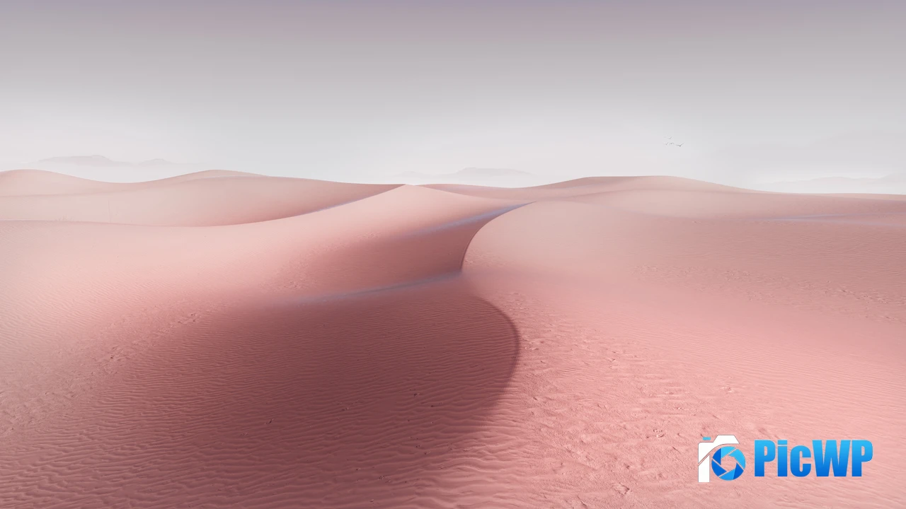 Sand Dunes Pink aesthetic 4K PC Wallpaper