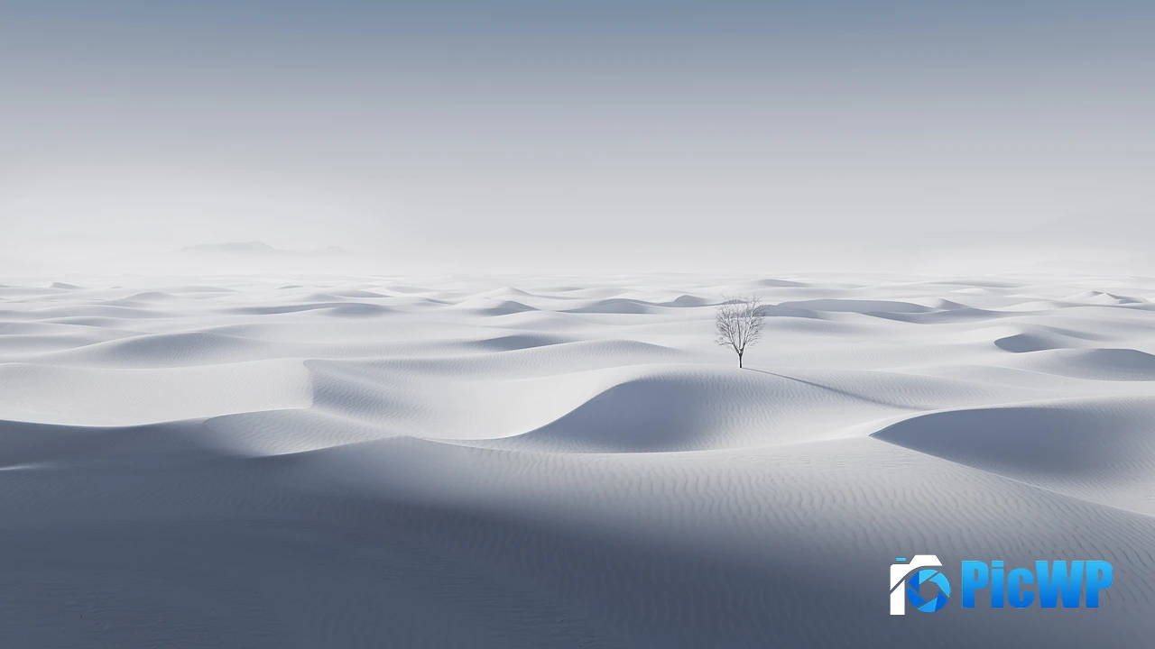 Desert White aesthetic 4K PC Wallpaper