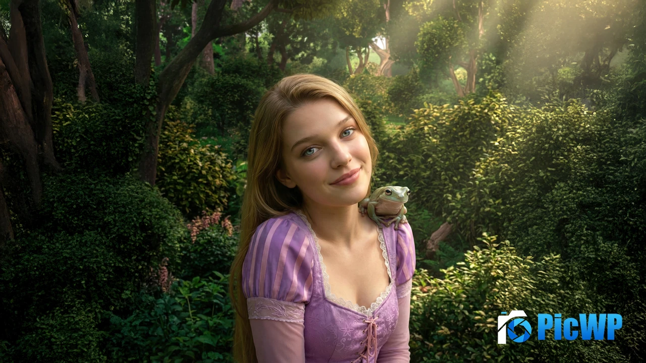 Teagan Croft Rapunzel 4K PC Wallpaper