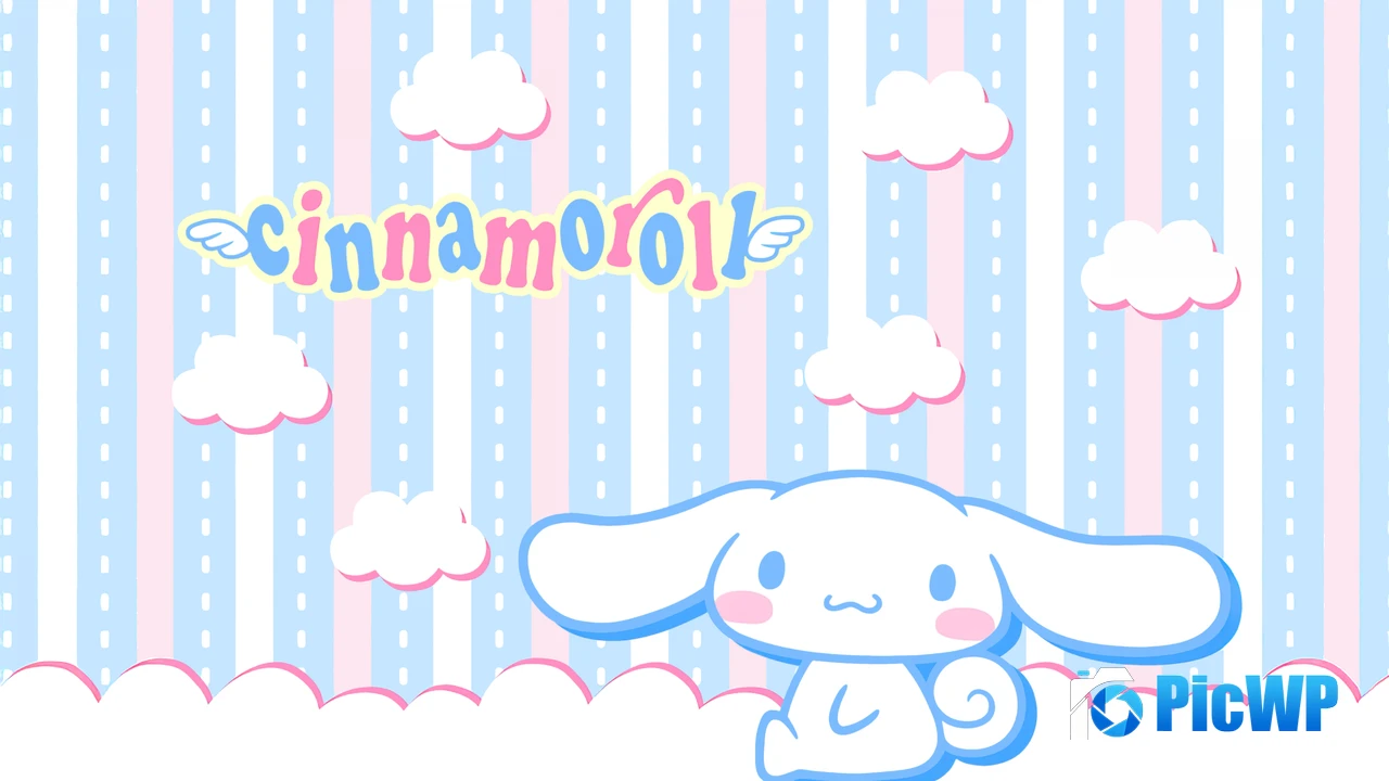 Cinnamoroll Blue and Pink 4K PC Wallpaper