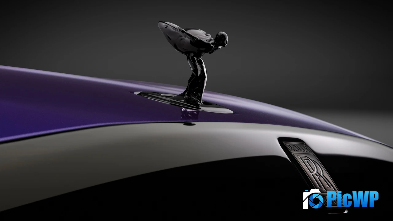 Spirit of Ecstasy Rolls-Royce Black Badge Spectre 4K PC Wallpaper