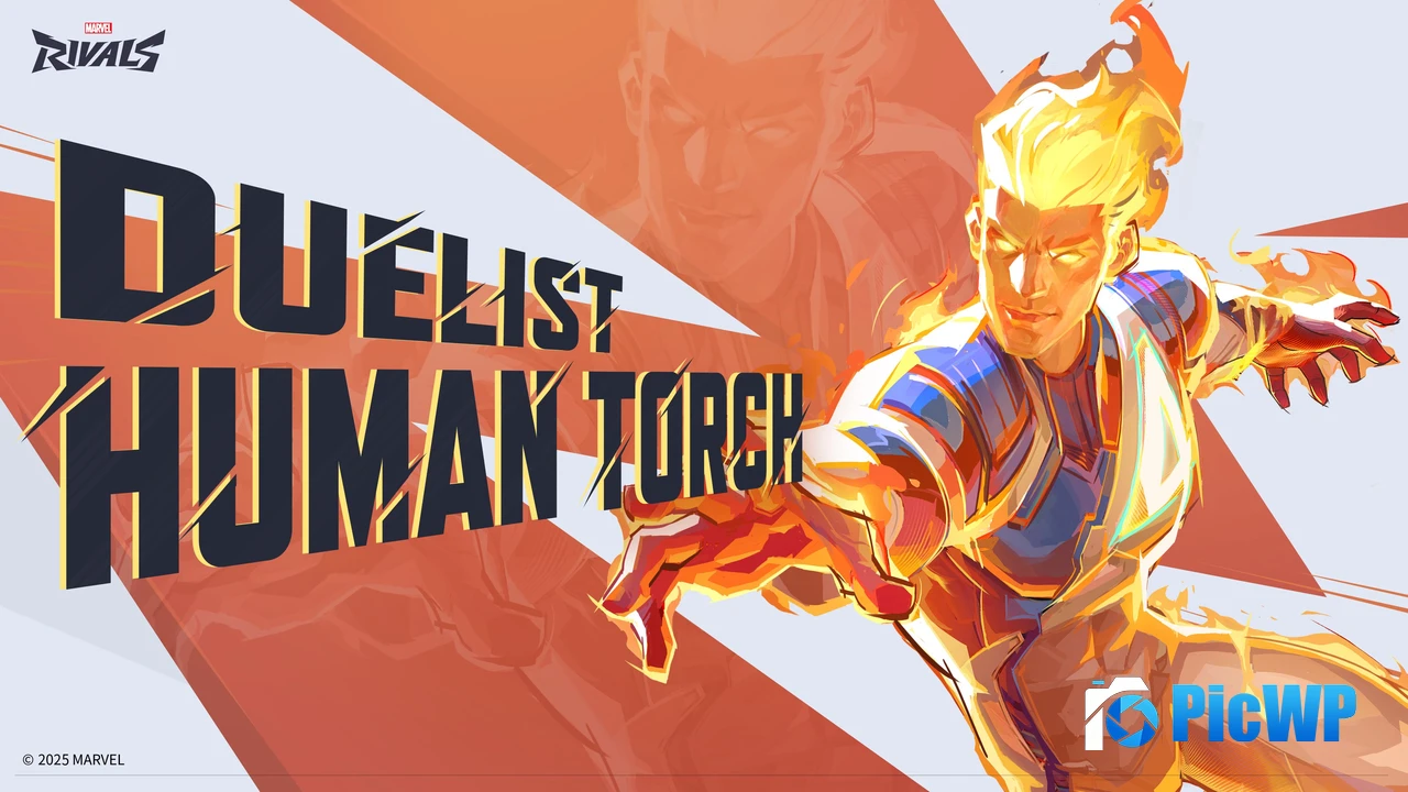 Human Torch Marvel Rivals 4K PC Wallpaper