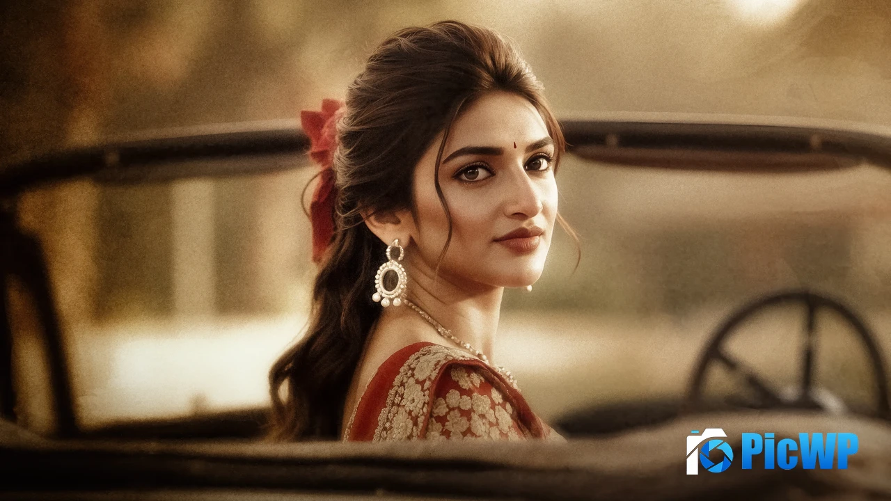 Sreeleela Vintage 4K PC Wallpaper