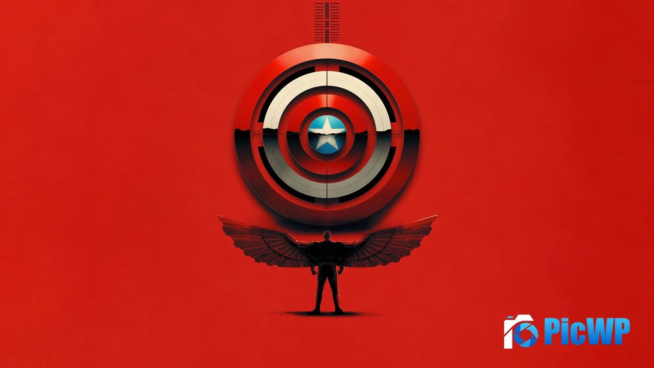 Captain America: Brave New World Red aesthetic 4K PC Wallpaper