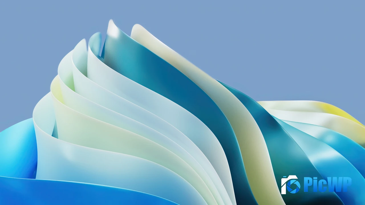 Blue gradient Abstract design 4K PC Wallpaper
