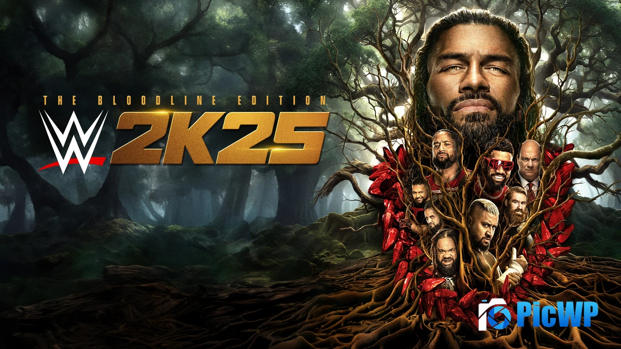 WWE 2K25 The Bloodline Edition 4K PC Wallpaper