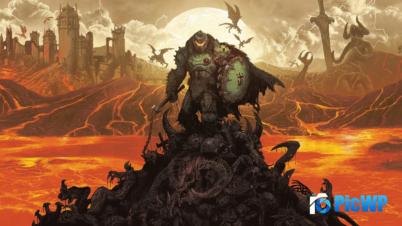 Iron Tank Doom Slayer 4K PC Wallpaper