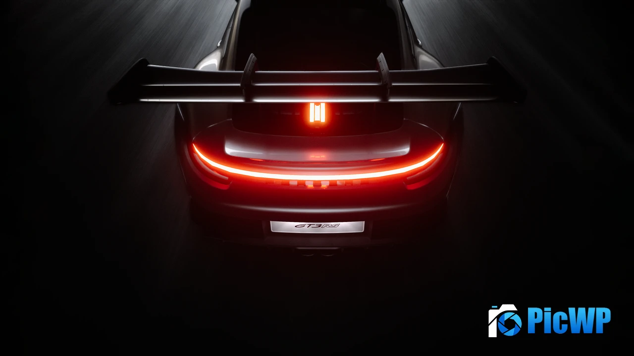 Porsche 911 GT3 RS Dark aesthetic 4K PC Wallpaper