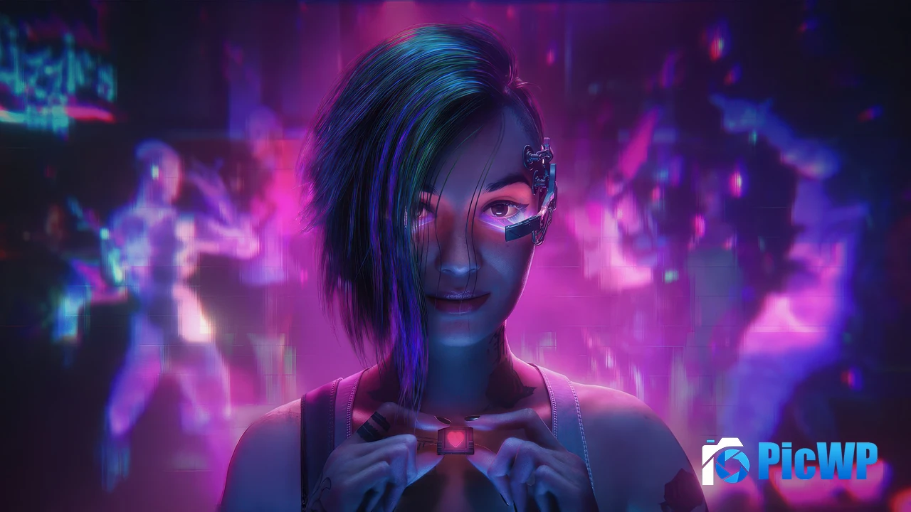 Neon Judy Alvarez 4K PC Wallpaper