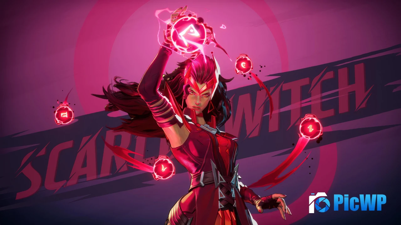 Scarlet Witch Marvel Rivals 4K PC Wallpaper