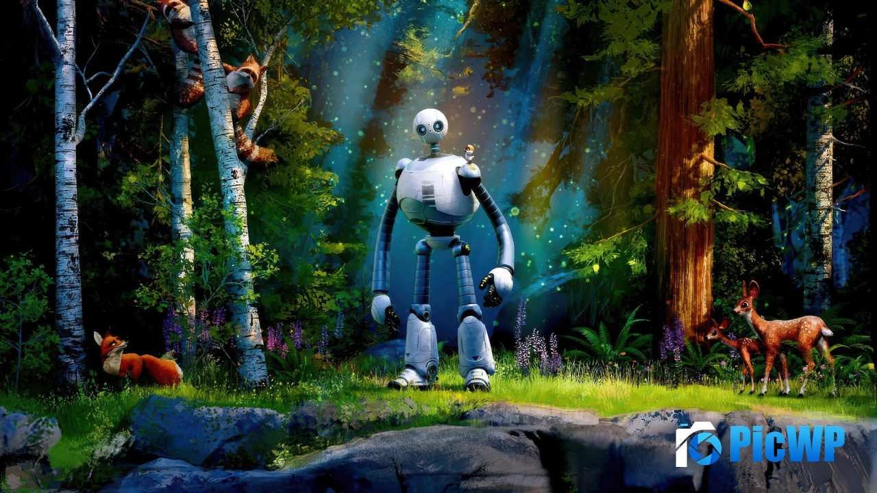 The Wild Robot Poster 4K PC Wallpaper