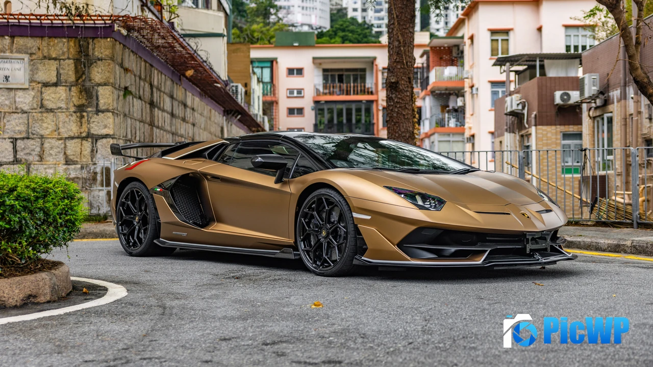 Lamborghini Aventador SVJ Roadster Sports car 4K PC Wallpaper