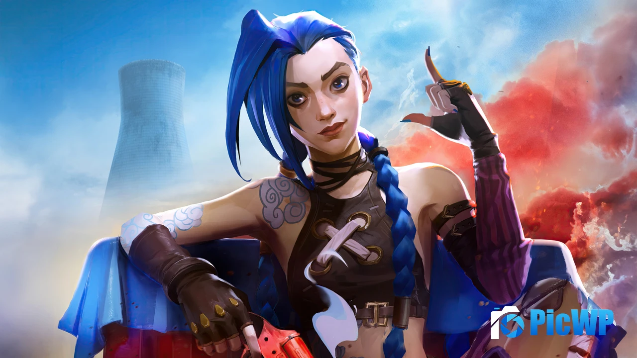 Jinx (Arcane) PUBG MOBILE 4K PC Wallpaper