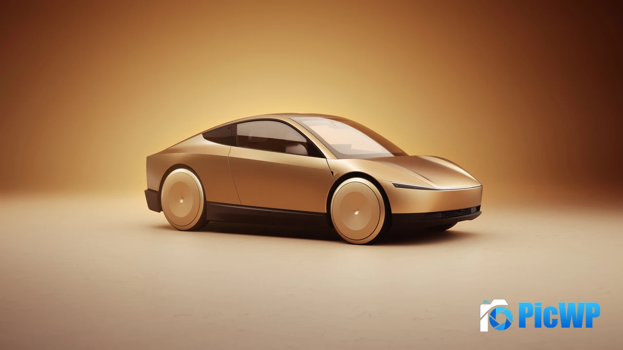 Tesla Robotaxi Prototype car 4K PC Wallpaper