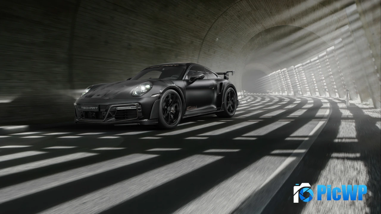 Techart GTstreet R Monochrome 2024 4K PC Wallpaper