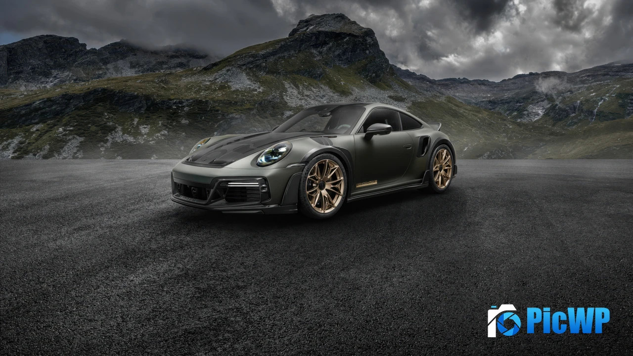 TechArt GTstreet R Touring Monochrome 2024 4K PC Wallpaper