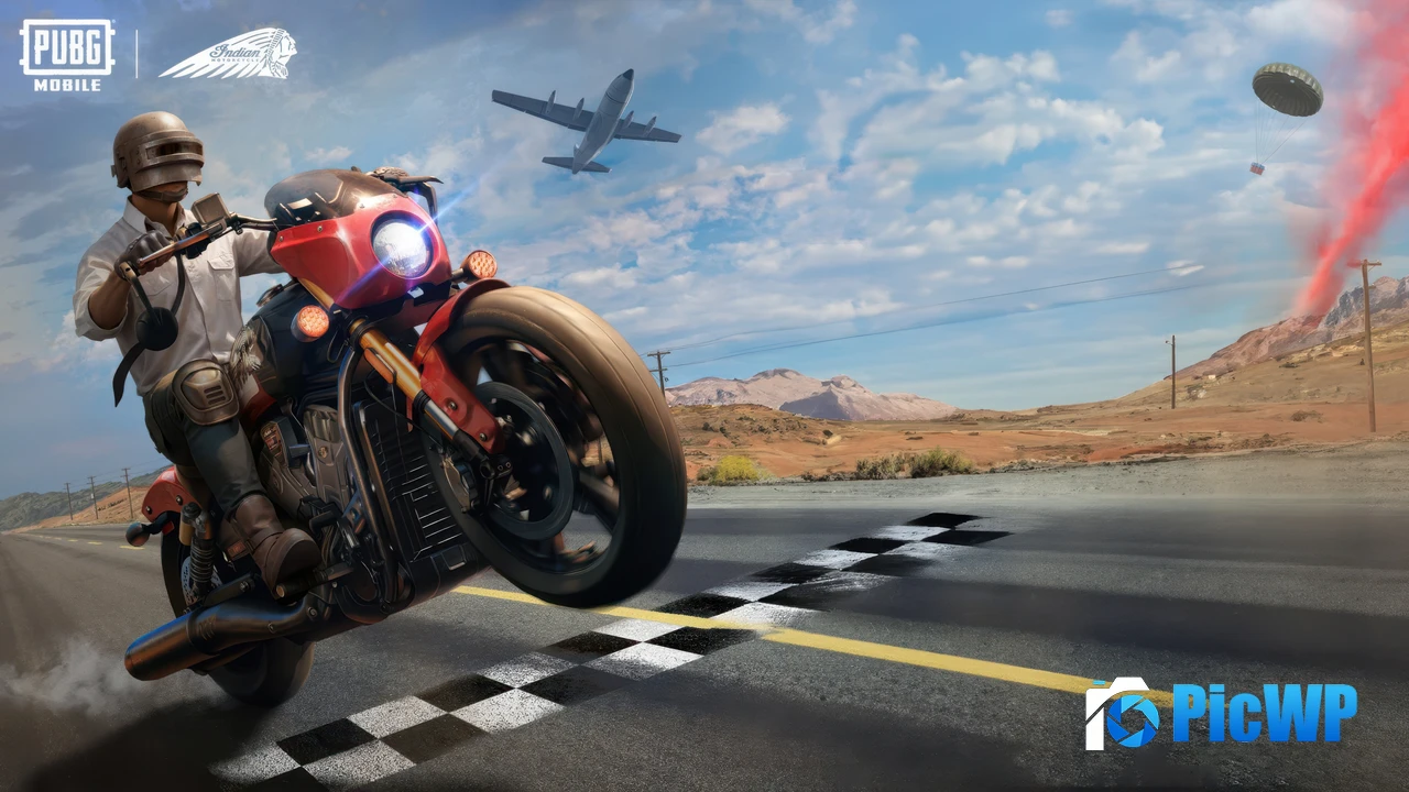 PUBG MOBILE Indian Motorcycle 4K PC Wallpaper