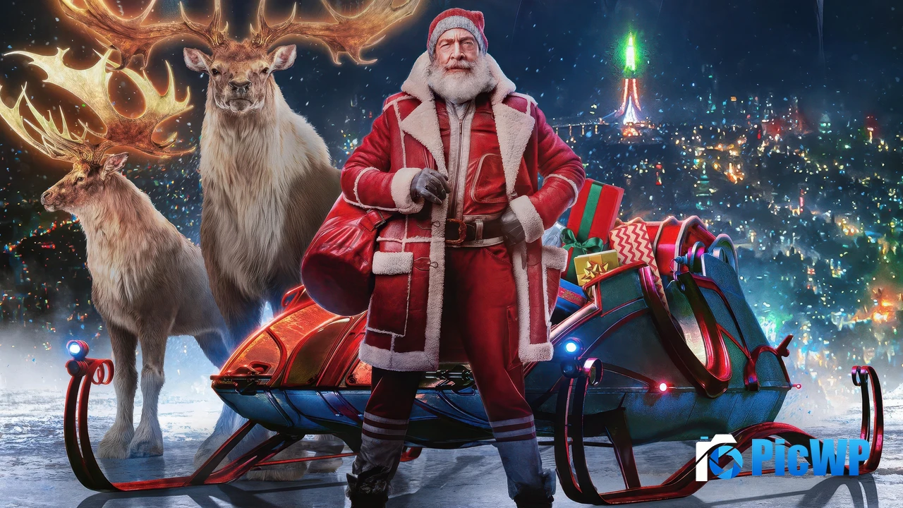 J. K. Simmons Santa Claus 4K PC Wallpaper