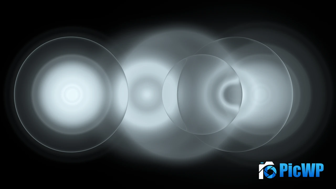 Grayscale Circles 4K PC Wallpaper