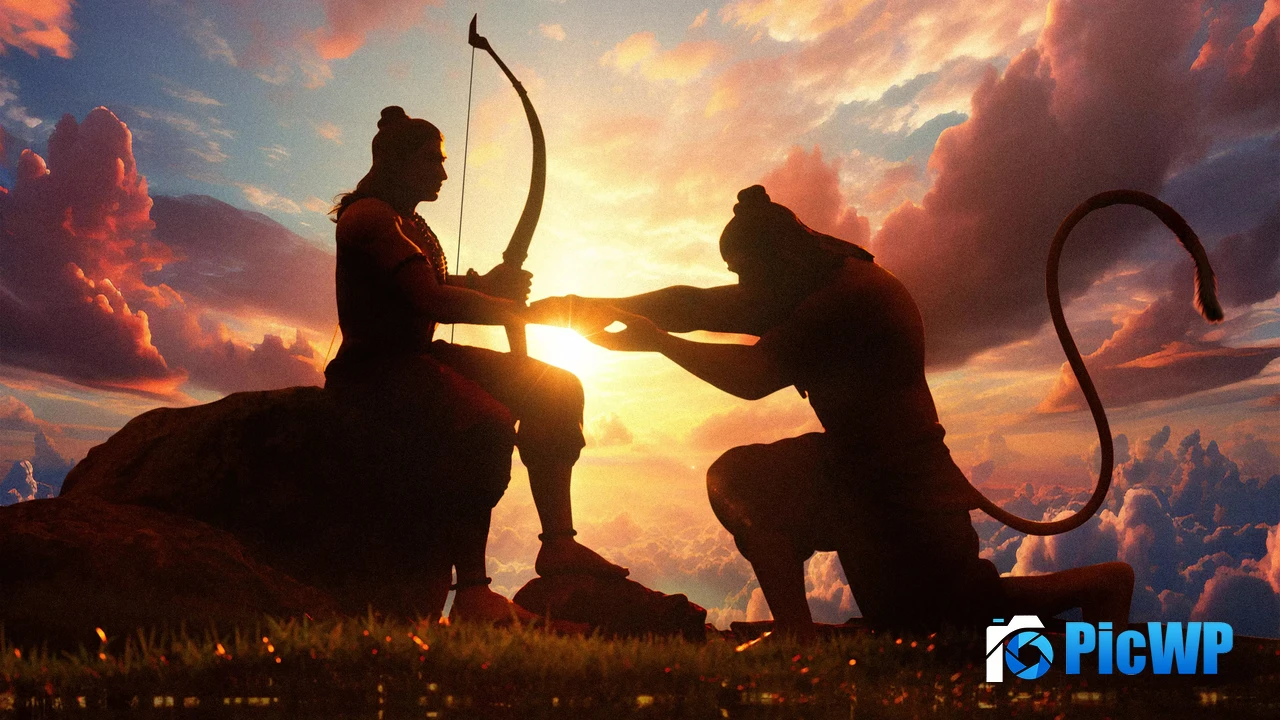 Lord Rama Anjaneya 4K PC Wallpaper