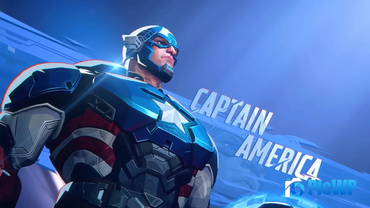 Captain America Marvel Rivals 4K PC Wallpaper