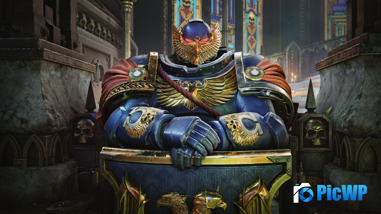 Shield Warhammer 40K Space Marine 2 4K PC Wallpaper