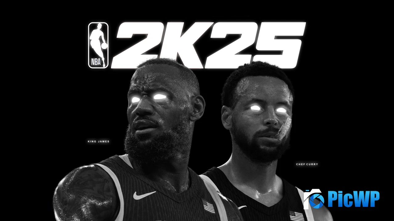 NBA 2K25 Monochrome 4K PC Wallpaper