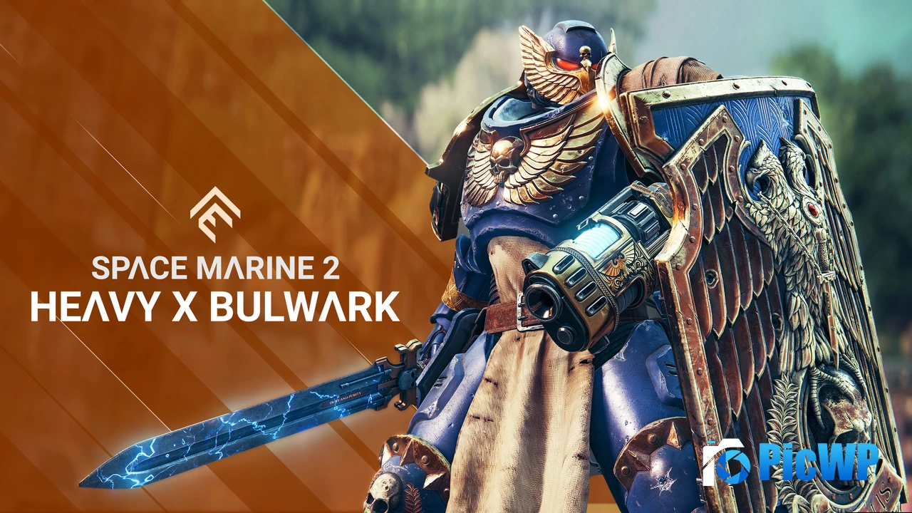 Space Marine 2 Heavy x Bulwark 4K PC Wallpaper