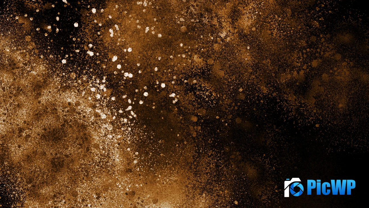 Explosion Golden yellow 4K PC Wallpaper