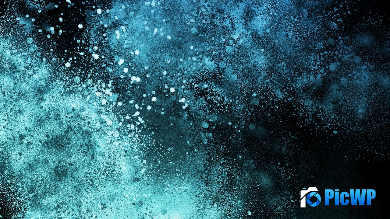 Explosion Aqua blue 4K PC Wallpaper