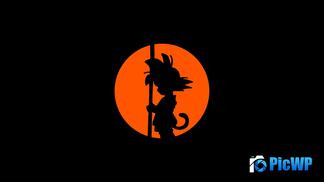 Son Goku Silhouette 4K PC Wallpaper