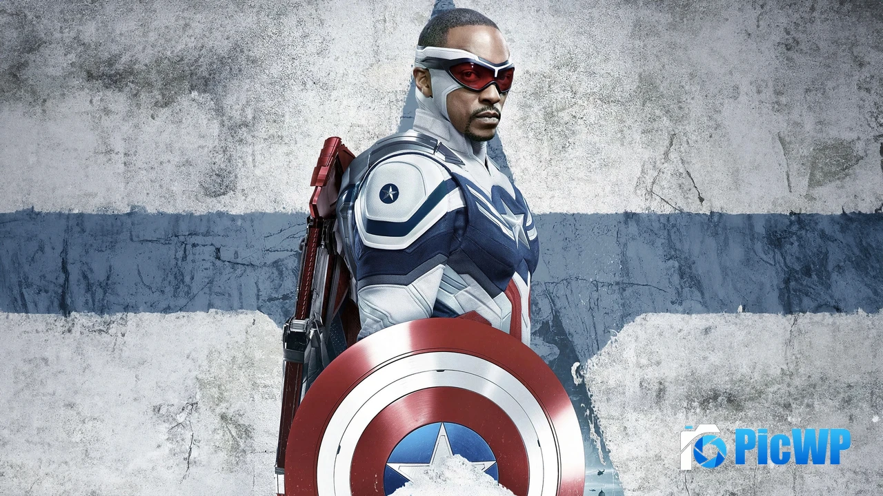 Sam Wilson Captain America: Brave New World 4K PC Wallpaper