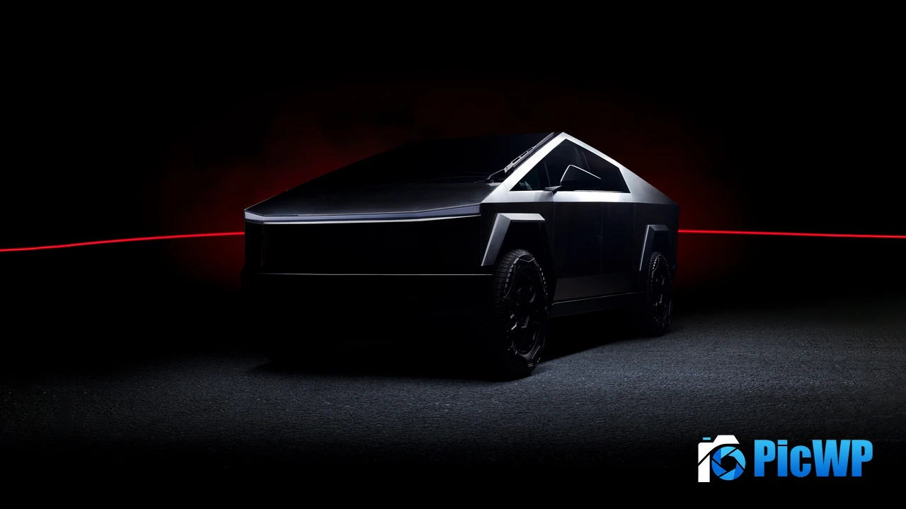 Tesla Cybertruck Dark aesthetic 4K PC Wallpaper