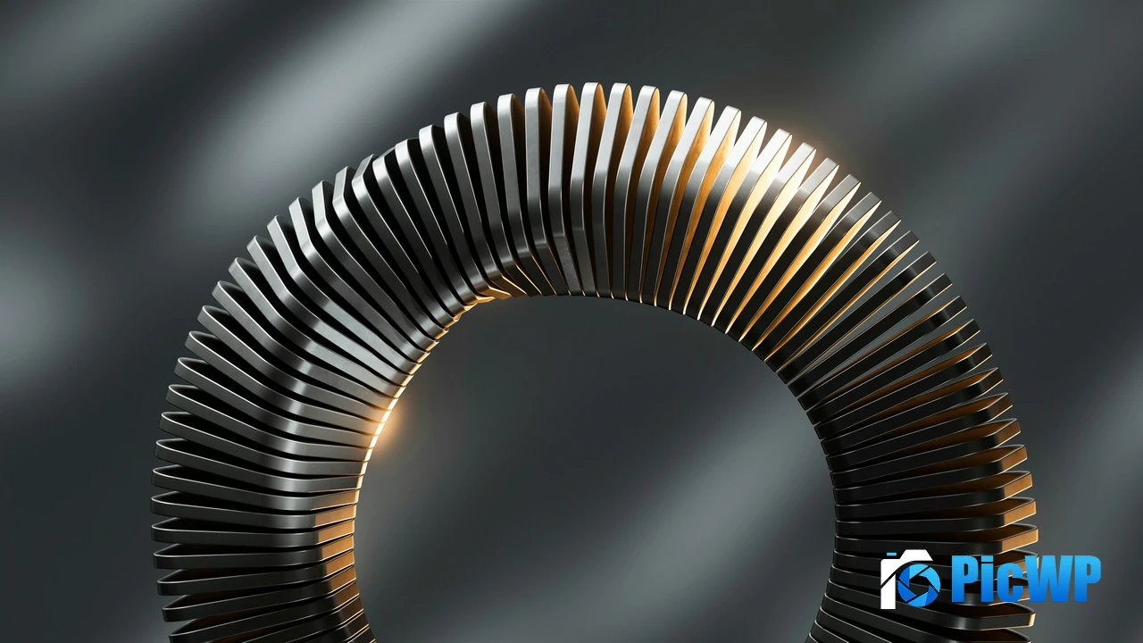 Circular Metal structure 4K PC Wallpaper