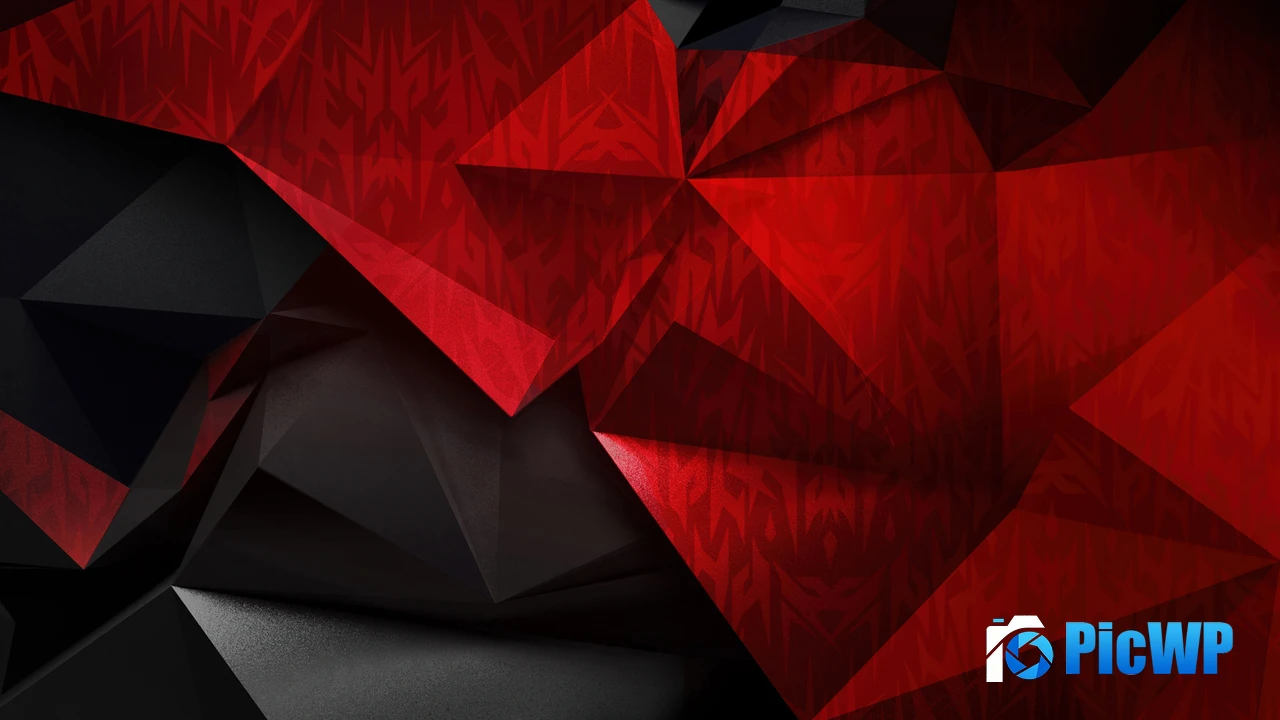 Red abstract Polygonal 4K PC Wallpaper