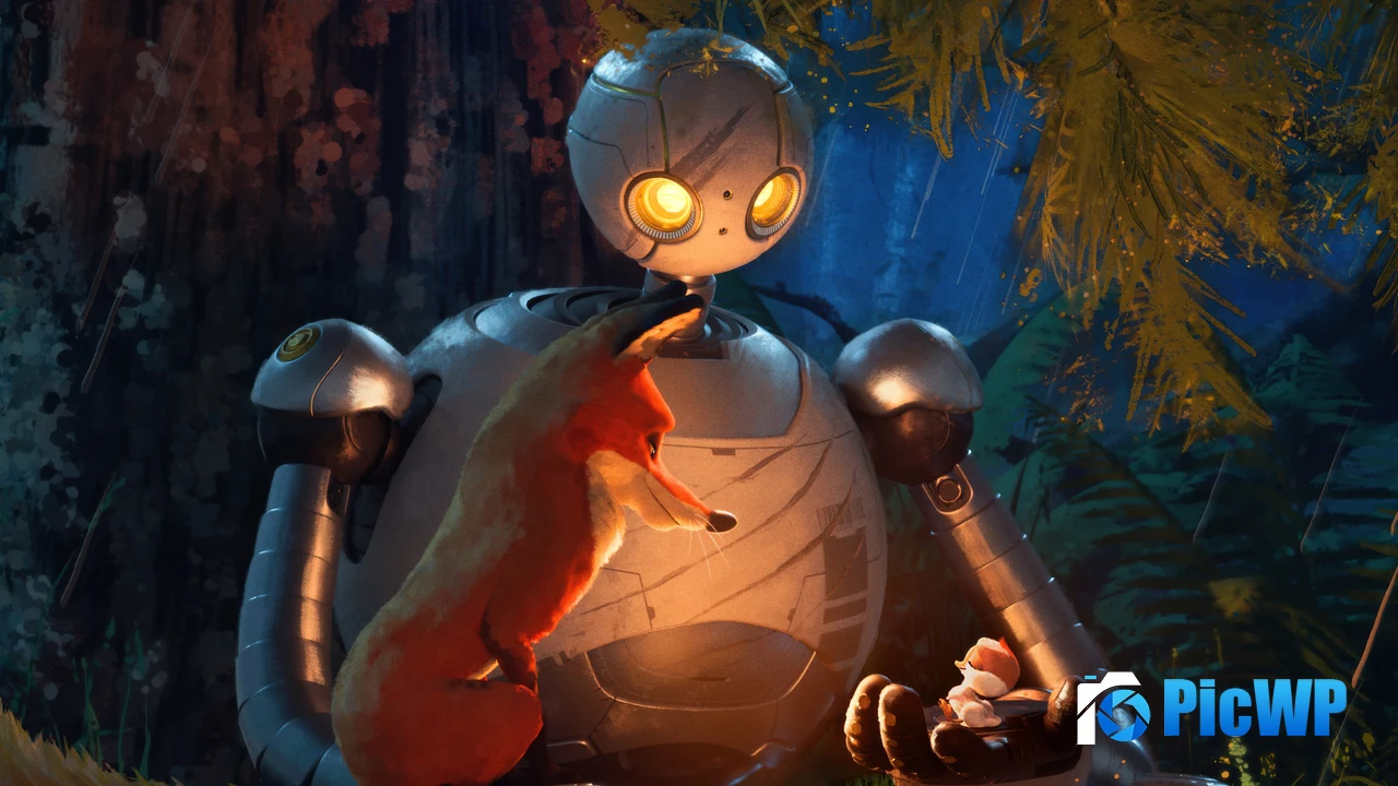 The Wild Robot Animation movies 4K PC Wallpaper