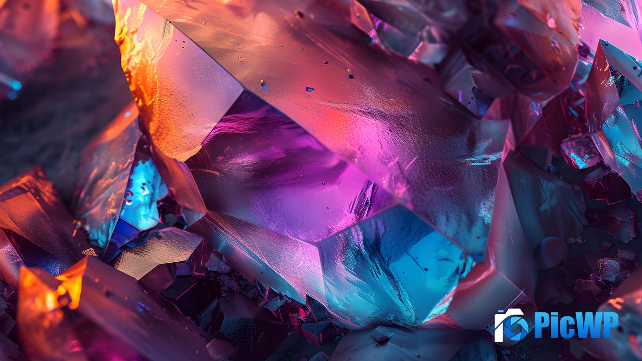 Sparkling Crystals 4K PC Wallpaper