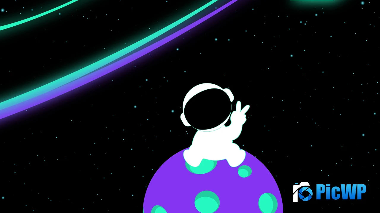 Cute astronaut Illustration 4K PC Wallpaper
