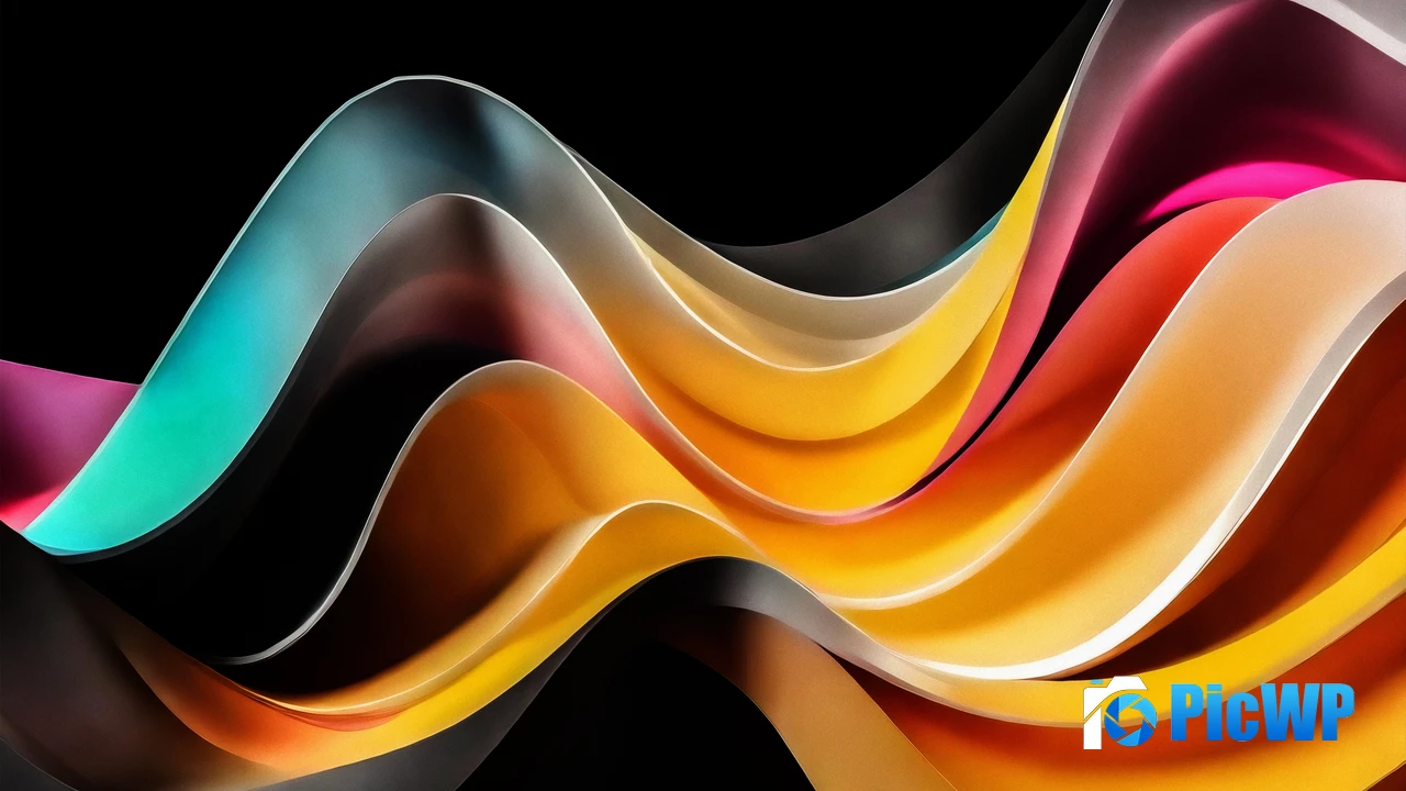 Waves Abstract design 4K PC Wallpaper