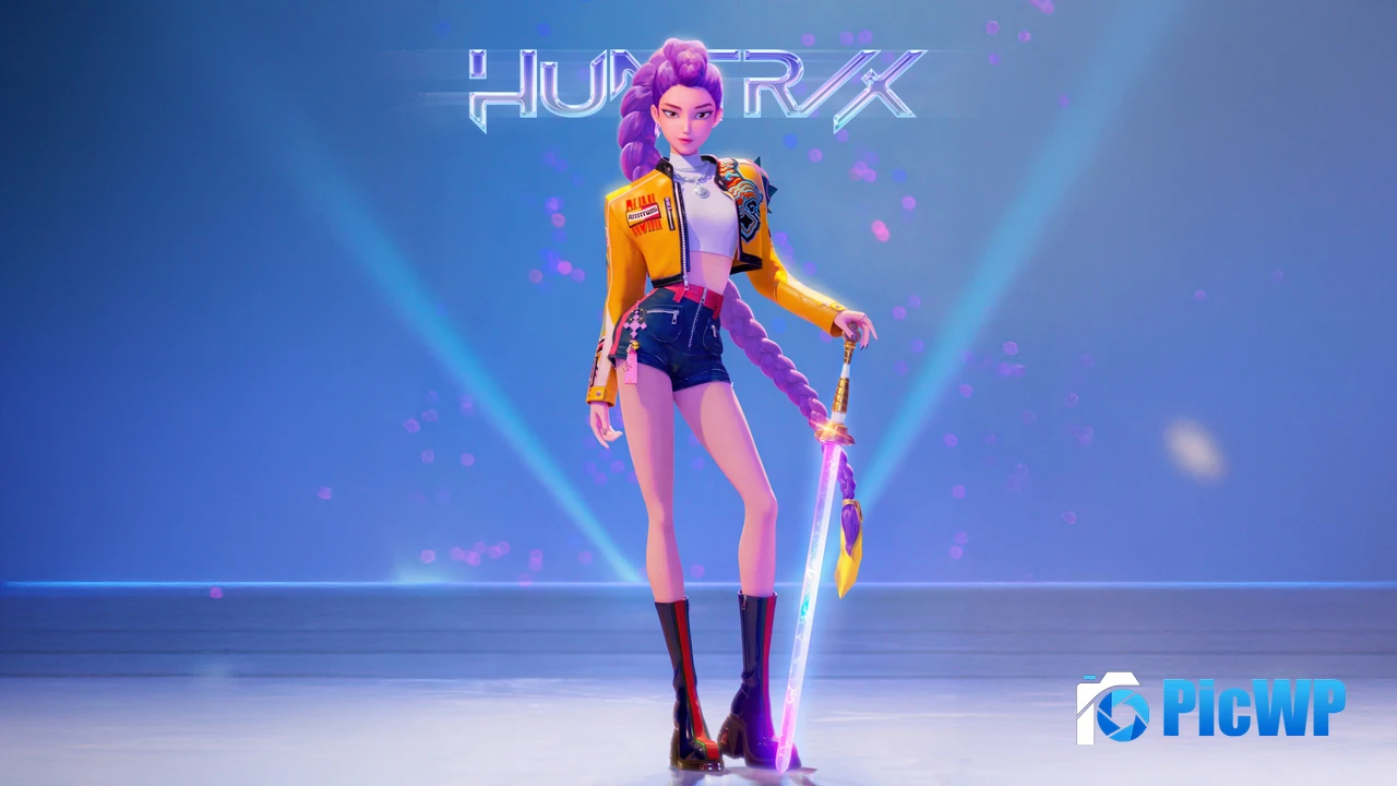 Rumi (Huntrix) KPop Demon Hunters 4K PC Wallpaper